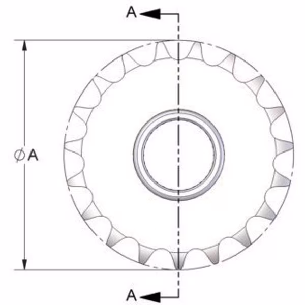 Idler Sprocket, ANSI 80, Bronze Bushing, 13 Teeth, 1